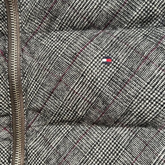 Tommy Hilfiger Wool Plaid Puffer Bella Swan PNW Grunge Outdoors Vest Size M - Picture 5 of 10